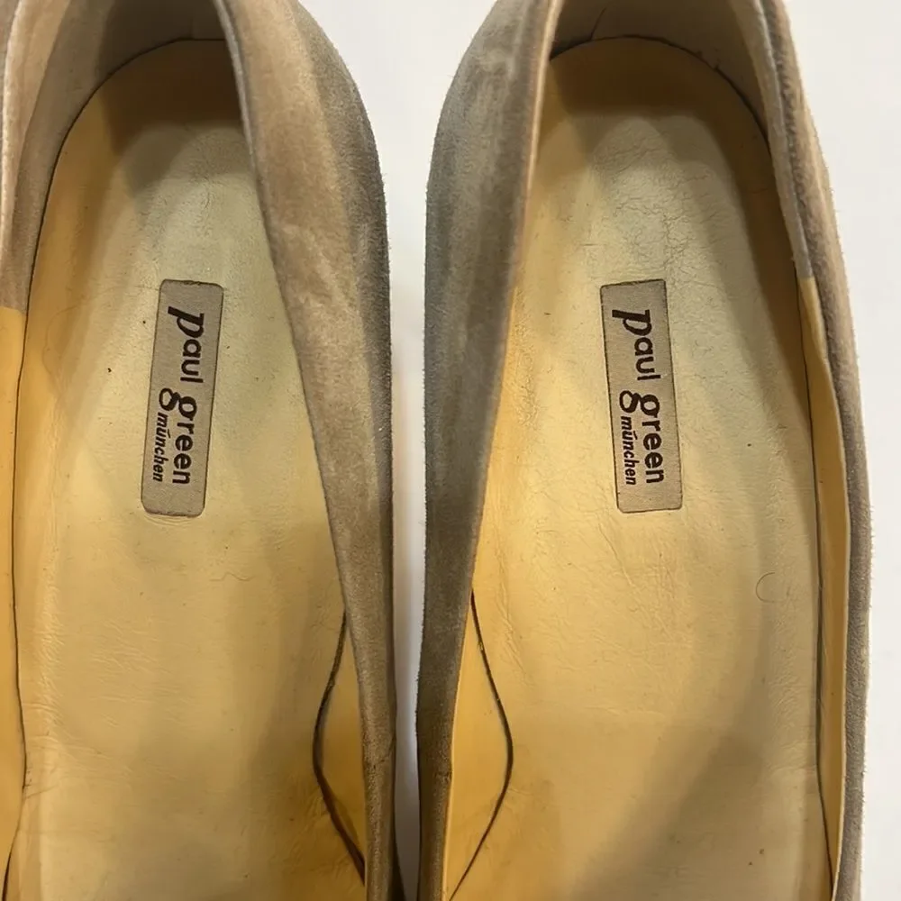 Paul green munchen handmade peep toe heels women‎ size 5.5
